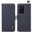 For Honor 200 Lite Global KHAZNEH Side-Magnetic Litchi Genuine Leather RFID Phone Case(Blue) - Honor Cases by PMC TechLife | Online Shopping South Africa | PMC TechLife | Buy Now Pay Later Mobicred