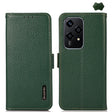 For Honor 200 Lite Global KHAZNEH Side-Magnetic Litchi Genuine Leather RFID Phone Case(Green) - Honor Cases by PMC TechLife | Online Shopping South Africa | PMC TechLife | Buy Now Pay Later Mobicred