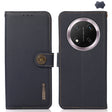 For Honor X9c KHAZNEH Custer Genuine Leather RFID Phone Case(Blue) - Honor Cases by PMC TechLife | Online Shopping South Africa | PMC TechLife | Buy Now Pay Later Mobicred