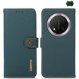 For Honor X9c KHAZNEH Custer Genuine Leather RFID Phone Case(Green) - Honor Cases by PMC TechLife | Online Shopping South Africa | PMC TechLife | Buy Now Pay Later Mobicred