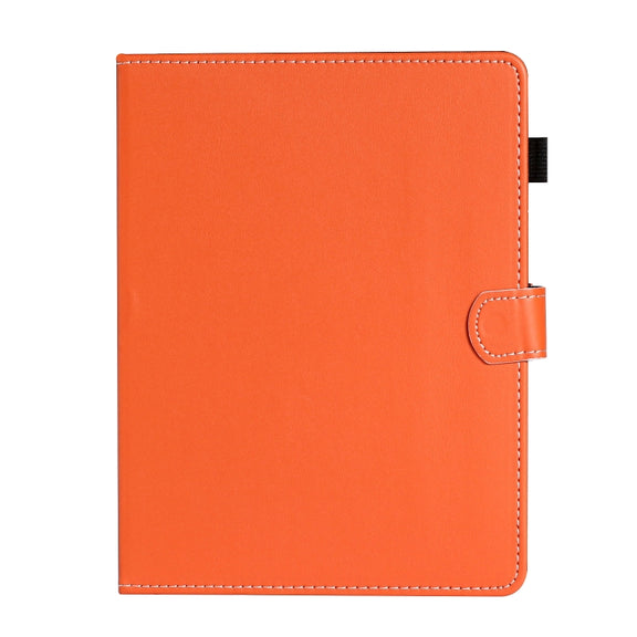 For 10 inch Universal Solid Color Horizontal Flip Leather Case with Card Slots & Holder & Pen Slot(Orange)