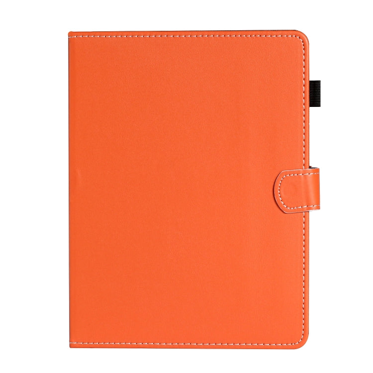 For 10 inch Universal Solid Color Horizontal Flip Leather Case with Card Slots & Holder & Pen Slot(Orange)