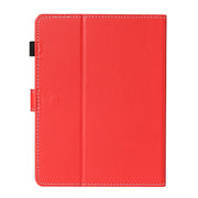 For 10 inch Universal Solid Color Horizontal Flip Leather Case with Card Slots & Holder & Pen Slot(Red)