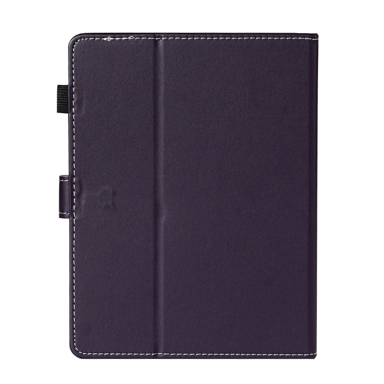 For 10 inch Universal Solid Color Horizontal Flip Leather Case with Card Slots & Holder & Pen Slot(Purple)