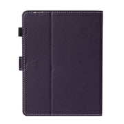 For 10 inch Universal Solid Color Horizontal Flip Leather Case with Card Slots & Holder & Pen Slot(Purple)