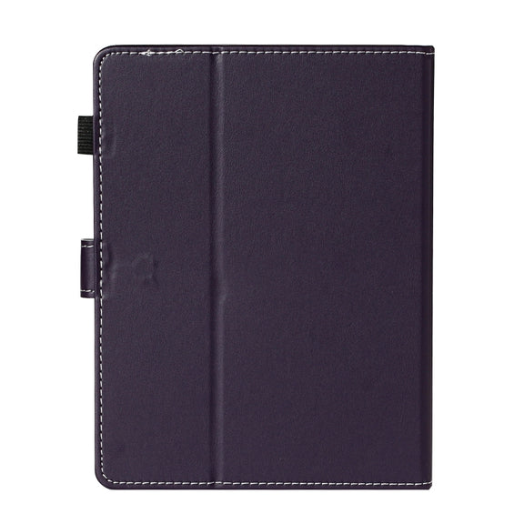 For 10 inch Universal Solid Color Horizontal Flip Leather Case with Card Slots & Holder & Pen Slot(Purple)