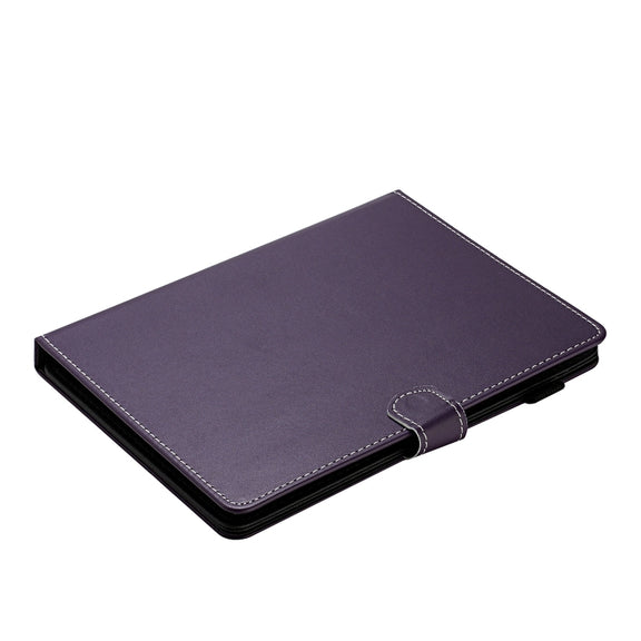 For 10 inch Universal Solid Color Horizontal Flip Leather Case with Card Slots & Holder & Pen Slot(Purple)