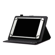 For 10 inch Universal Solid Color Horizontal Flip Leather Case with Card Slots & Holder & Pen Slot(Purple)
