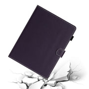 For 10 inch Universal Solid Color Horizontal Flip Leather Case with Card Slots & Holder & Pen Slot(Purple)