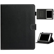 For 10 inch Universal Solid Color Horizontal Flip Leather Case with Card Slots & Holder & Pen Slot(Black)