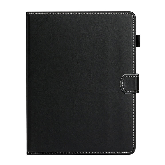 For 10 inch Universal Solid Color Horizontal Flip Leather Case with Card Slots & Holder & Pen Slot(Black)