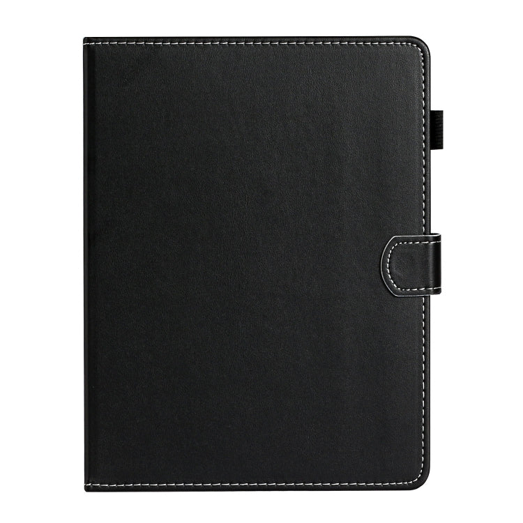 For 10 inch Universal Solid Color Horizontal Flip Leather Case with Card Slots & Holder & Pen Slot(Black)