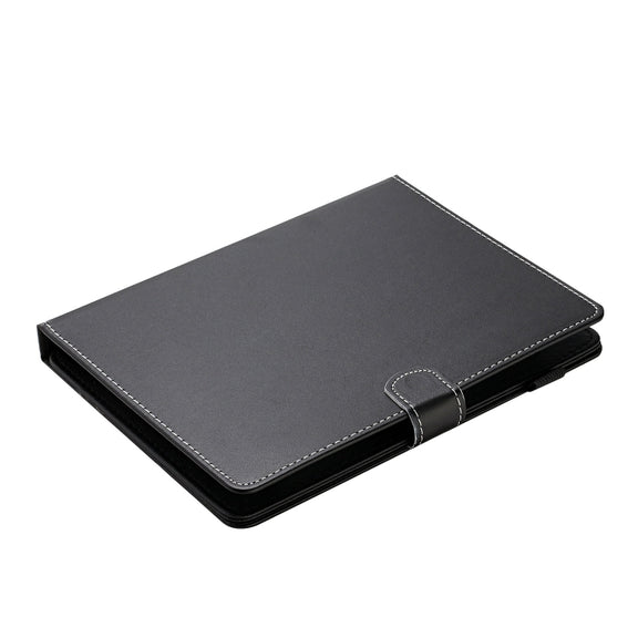 For 10 inch Universal Solid Color Horizontal Flip Leather Case with Card Slots & Holder & Pen Slot(Black)