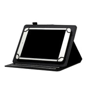 For 10 inch Universal Solid Color Horizontal Flip Leather Case with Card Slots & Holder & Pen Slot(Black)