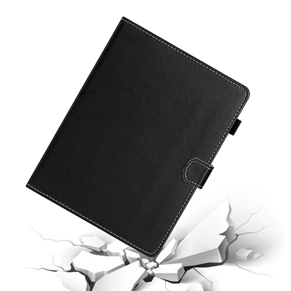 For 10 inch Universal Solid Color Horizontal Flip Leather Case with Card Slots & Holder & Pen Slot(Black)