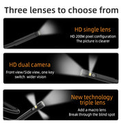 T23 7.9mm Three Lenses 7 inch Screen Industrial Endoscope, Spec:10m Tube