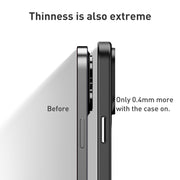 For iPhone 15 Plus wlons Magsafe Carbon Fiber Kevlar TPU Phone Case(Black)