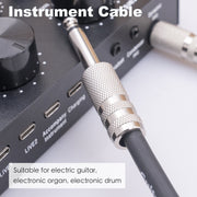 3045GR Mono 6.35mm Plug Male to Male Electric Guitar Audio Cable, Length:10m