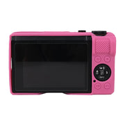 For Canon PowerShot G7 X Mark III / G7X3 Soft Silicone Protective Case with Lens Cover(Rose Red)