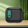 For AirPods 3 Carbon Fiber Texture Wireless Earphones Case with Security Lock(Dark Green) - For AirPods 3 by PMC Jewellery | Online Shopping South Africa | PMC Jewellery | Buy Now Pay Later Mobicred