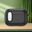 For AirPods Pro 2 Carbon Fiber Texture Wireless Earphones Case with Security Lock(White) - For AirPods Pro 2 by PMC TechLife | Online Shopping South Africa | PMC TechLife