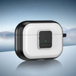 For AirPods Pro 2 TPU + PC Wireless Earphones Case with Magnetic Switch(White) - For AirPods Pro 2 by PMC Jewellery | Online Shopping South Africa | PMC Jewellery | Buy Now Pay Later Mobicred