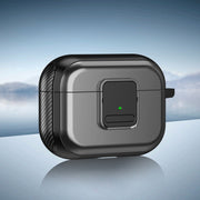 For AirPods Pro 2 TPU + PC Wireless Earphones Case with Magnetic Switch(Grey)