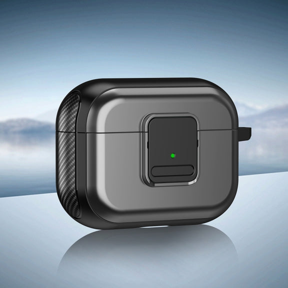 For AirPods Pro 2 TPU + PC Wireless Earphones Case with Magnetic Switch(Grey)