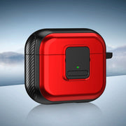 For AirPods 3 TPU + PC Wireless Earphones Case with Magnetic Switch(Red)