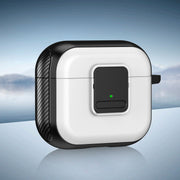 For AirPods 3 TPU + PC Wireless Earphones Case with Magnetic Switch(White)
