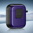 For AirPods 2 / 1 TPU + PC Wireless Earphones Case with Magnetic Switch(Purple) - free shipping - PMC Jewellery - Order now!