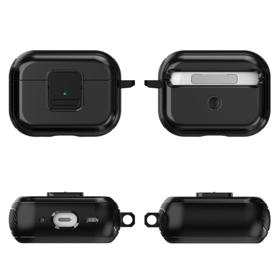 For AirPods 3 TPU + PC Wireless Earphones Case with Magnetic Switch(Red)