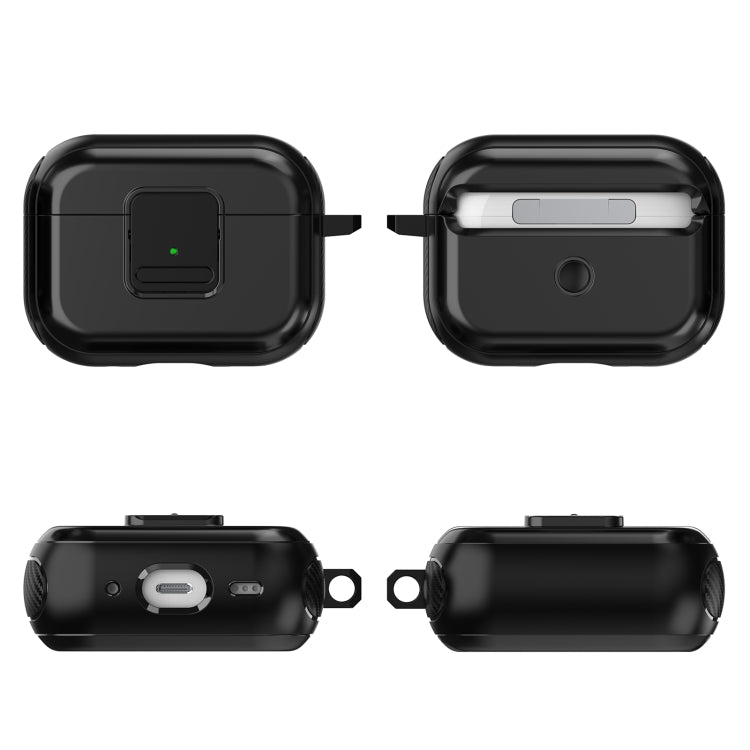For AirPods 3 TPU + PC Wireless Earphones Case with Magnetic Switch(Grey)