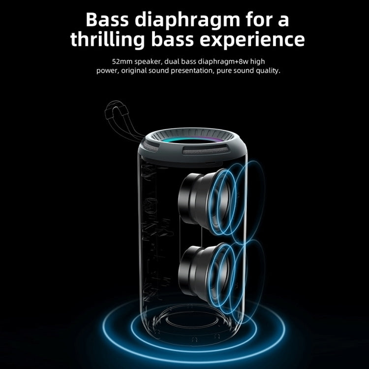 T&G TG-656 Portable Wireless 3D Stereo Subwoofer Bluetooth Speaker Support FM / LED Atmosphere Light(Red)
