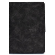 For iPad Air 2022 10.9 Cowhide Texture Leather Smart Tablet Case(Grey)