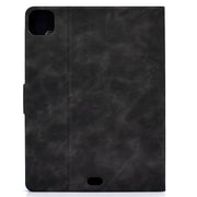 For iPad Air 2022 10.9 Cowhide Texture Leather Smart Tablet Case(Grey)