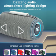 T&G TG-657 Portable Wireless 3D Stereo Subwoofer Bluetooth Speaker Support FM / LED Atmosphere Light(Camouflage)