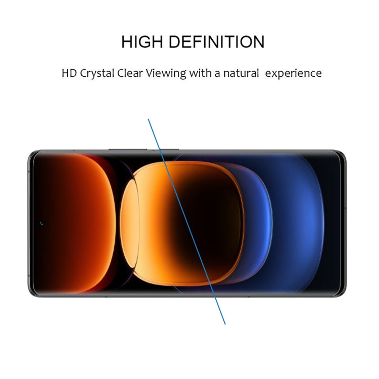 For vivo iQOO 12 Pro 3D Curved Edge Full Screen Tempered Glass Film