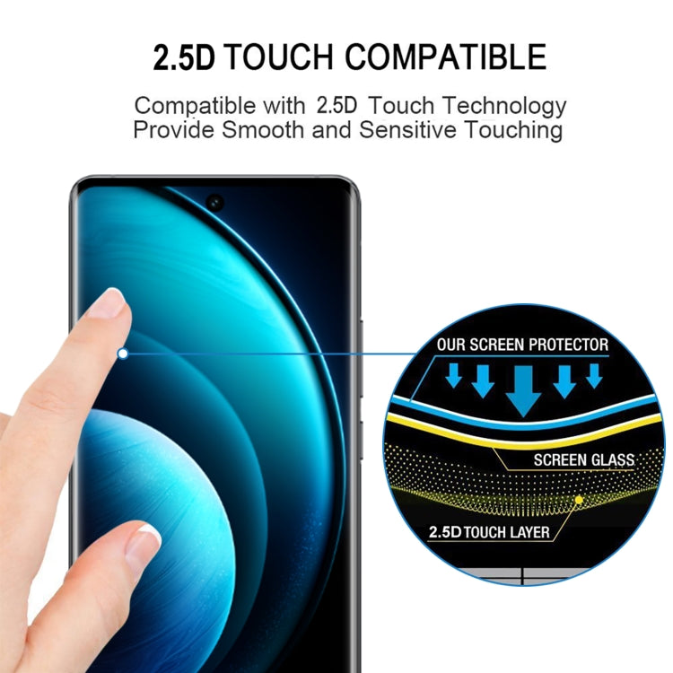 For vivo X100 Pro 25pcs 3D Curved Edge Full Screen Tempered Glass Film