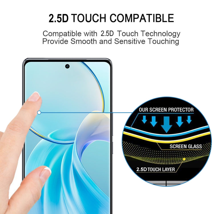 For vivo Y200 Pro 25pcs 3D Curved Edge Full Screen Tempered Glass Film