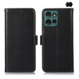 For Motorola Edge 50 Global Magnetic Crazy Horse Texture Genuine Leather Phone Case(Black) - Motorola Cases by PMC TechLife | Online Shopping South Africa | PMC TechLife | Buy Now Pay Later Mobicred