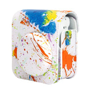 For FUJIFILM instax mini 12 Painted Full Body Leather Case Camera Bag with Strap(Splash Ink Watercolor)