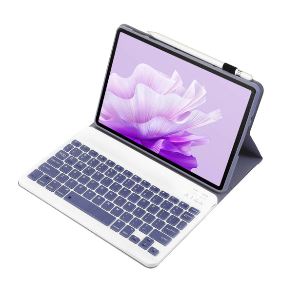 For Huawei MatePad 11.5 2023 AH17 Lambskin Texture Ultra-thin Detachable Bluetooth Keyboard Leather Case(Purple)