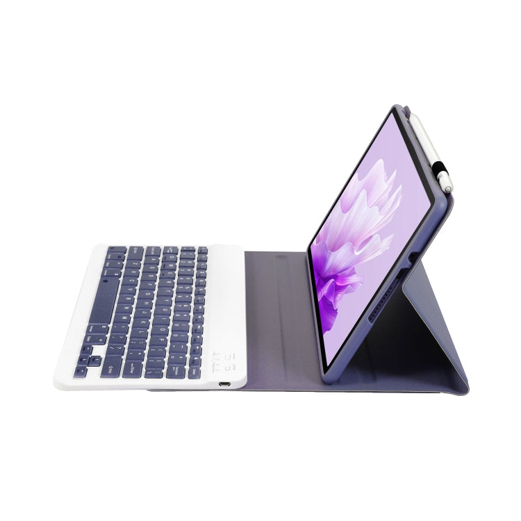 For Huawei MatePad 11.5 2023 AH17 Lambskin Texture Ultra-thin Detachable Bluetooth Keyboard Leather Case(Purple)