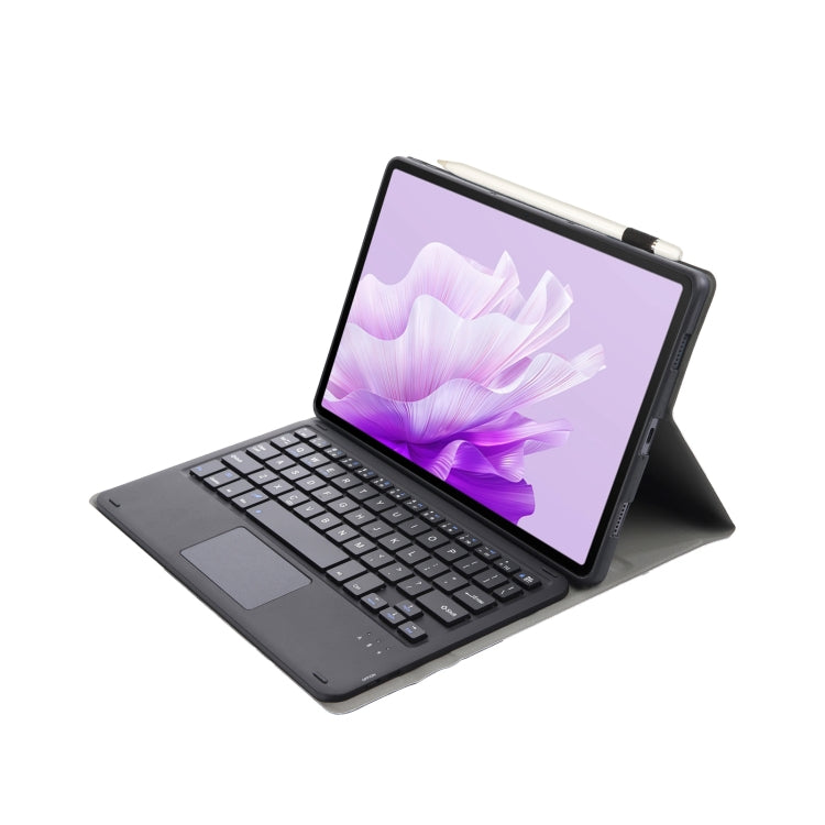 For Huawei MatePad 11.5 2023 AH17-A Lambskin Texture Ultra-thin Detachable Bluetooth Keyboard Leather Case with Touchpad(Black)
