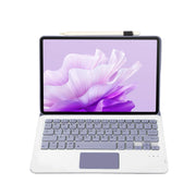 For Huawei MatePad 11.5 2023 AH17-A Lambskin Texture Ultra-thin Detachable Bluetooth Keyboard Leather Case with Touchpad(Purple)