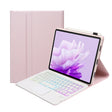 For Huawei MatePad 11.5 2023 AH17-AS Lambskin Texture Ultra-thin Detachable Backlight Bluetooth Keyboard Leather Case with Touchpad(Pink) - Huawei Keyboard by PMC TechLife | Online Shopping South Africa | PMC TechLife