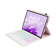 For Huawei MatePad 11.5 2023 AH17-AS Lambskin Texture Ultra-thin Detachable Backlight Bluetooth Keyboard Leather Case with Touchpad(Pink)
