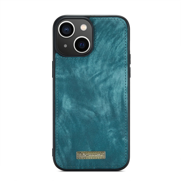 For iPhone 15 Plus CaseMe 008 Detachable Multifunctional Leather Phone Case(Blue)
