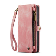 For iPhone 15 Plus CaseMe 008 Detachable Multifunctional Leather Phone Case(Pink)